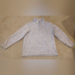 Vintage Red Head Brand Co Men’s Large 1/4 Button Up Pullover Sweater Grey XL